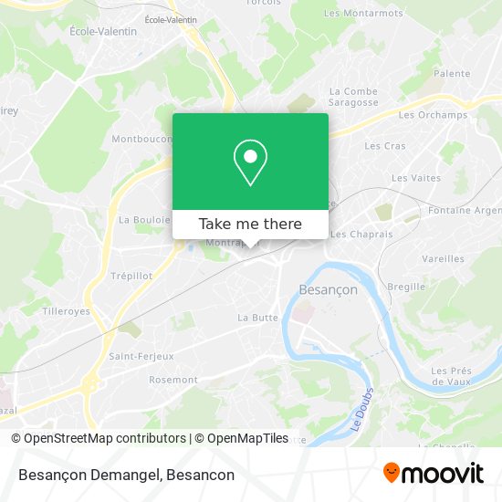 Mapa Besançon Demangel