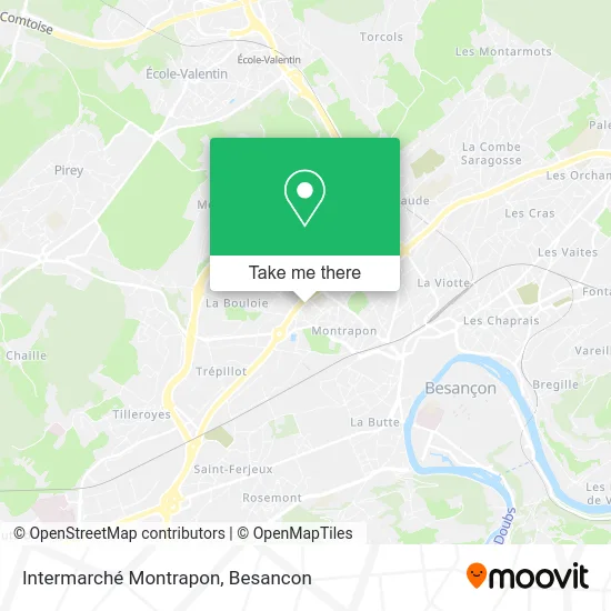 Intermarché Montrapon map