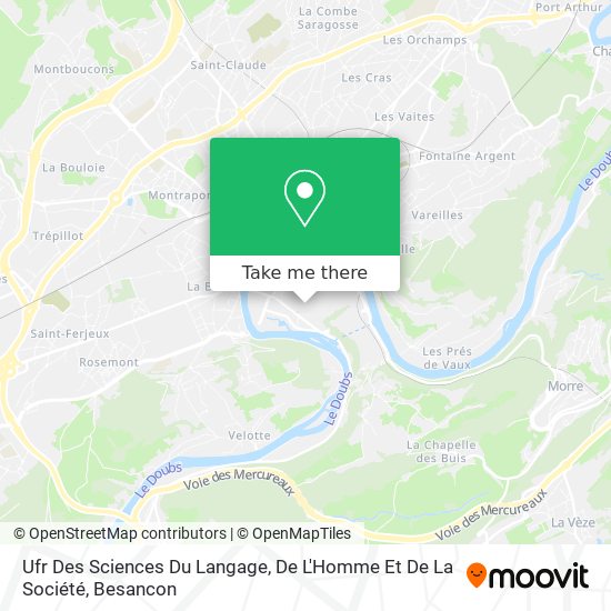 Ufr Des Sciences Du Langage, De L'Homme Et De La Société map