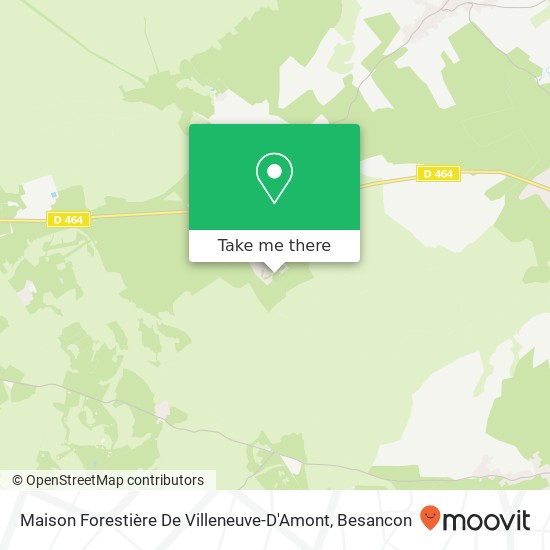 Mapa Maison Forestière De Villeneuve-D'Amont