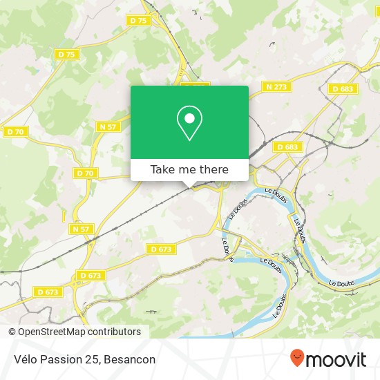 Mapa Vélo Passion 25