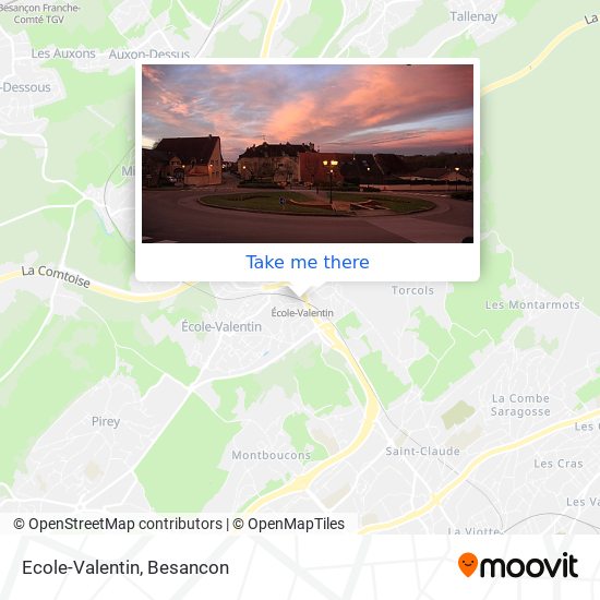 Mapa Ecole-Valentin