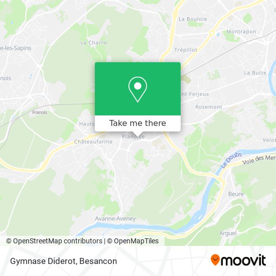 Gymnase Diderot map