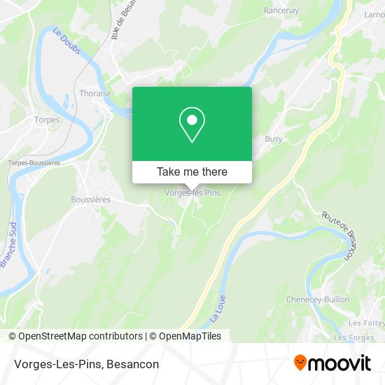 Mapa Vorges-Les-Pins