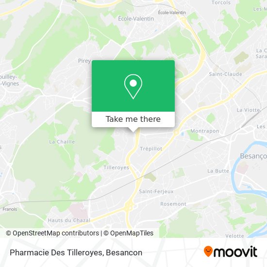 Pharmacie Des Tilleroyes map