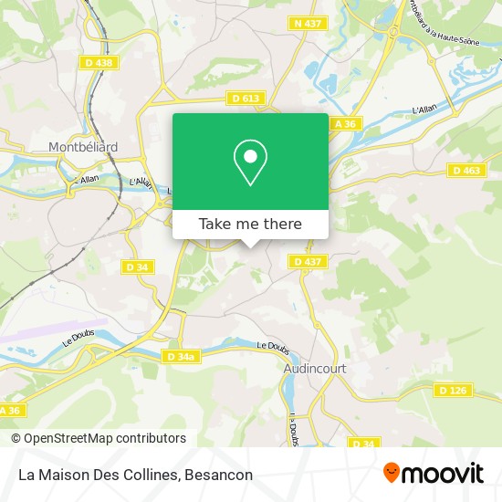 La Maison Des Collines map