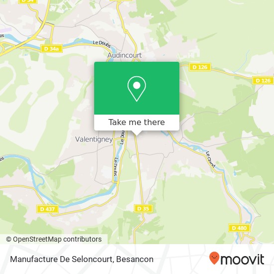 Mapa Manufacture De Seloncourt