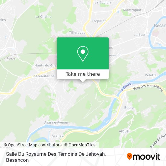 Salle Du Royaume Des Témoins De Jéhovah map