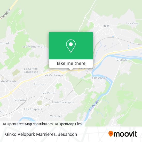 Ginko Vélopark Marnières map