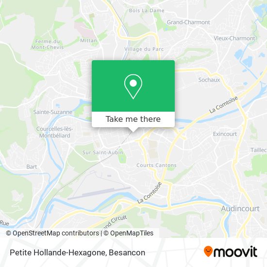 Petite Hollande-Hexagone map