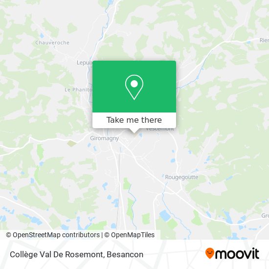 Collège Val De Rosemont map