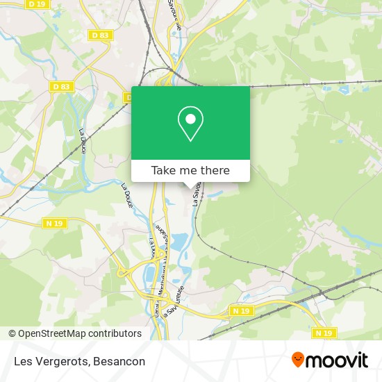 Les Vergerots map