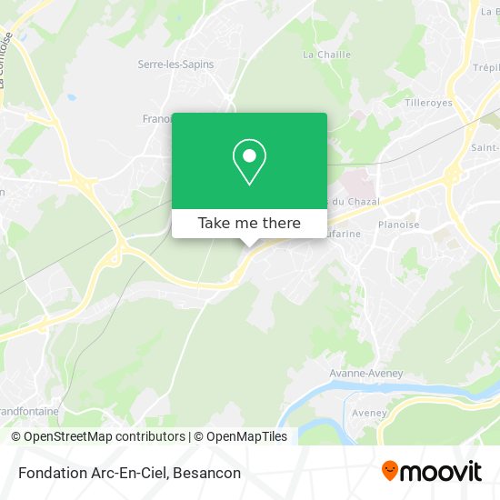 Fondation Arc-En-Ciel map