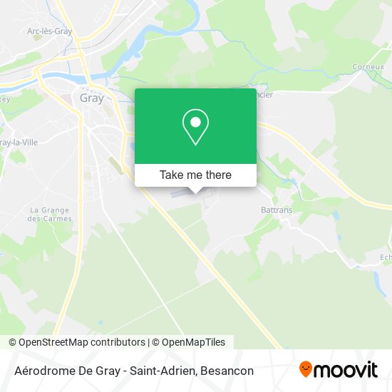 Aérodrome De Gray - Saint-Adrien map