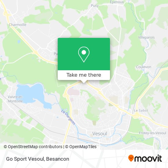 Go Sport Vesoul map