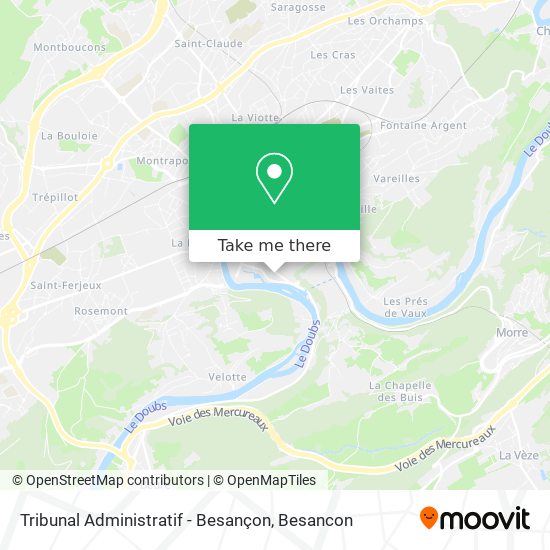 Tribunal Administratif - Besançon map