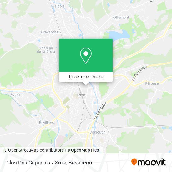 Clos Des Capucins / Suze map