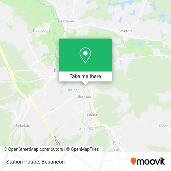 Station Paupe map