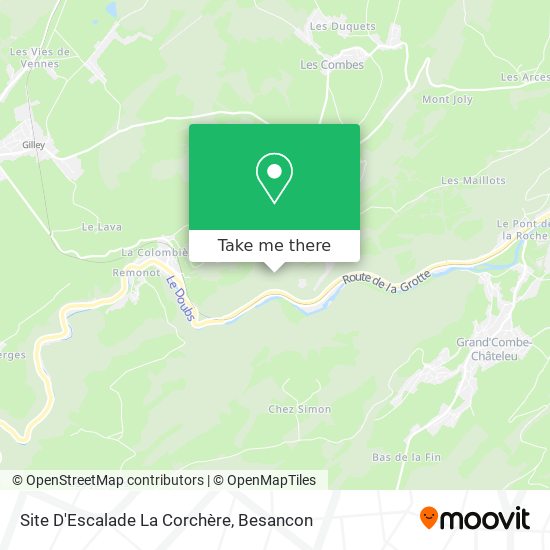 Site D'Escalade La Corchère map