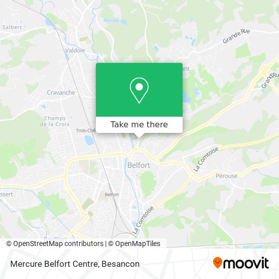 Mercure Belfort Centre map