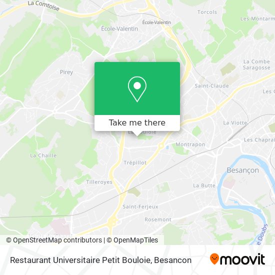 Restaurant Universitaire Petit Bouloie map