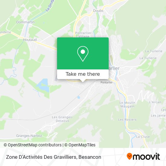 Mapa Zone D'Activités Des Gravilliers