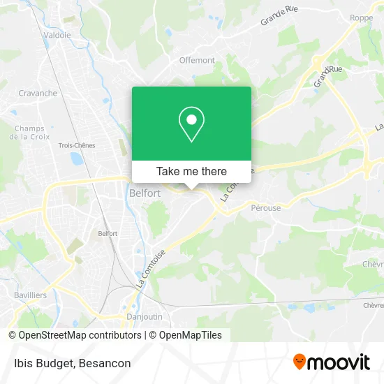 Ibis Budget map