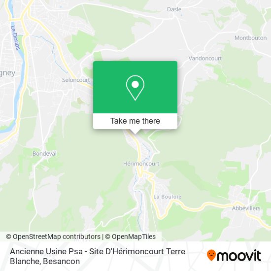 Psa - Site D'Hérimoncourt Terre Blanche map
