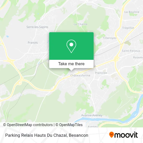 Parking Relais Hauts Du Chazal map