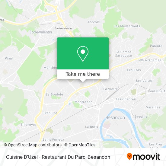 Mapa Cuisine D'Uzel - Restaurant Du Parc