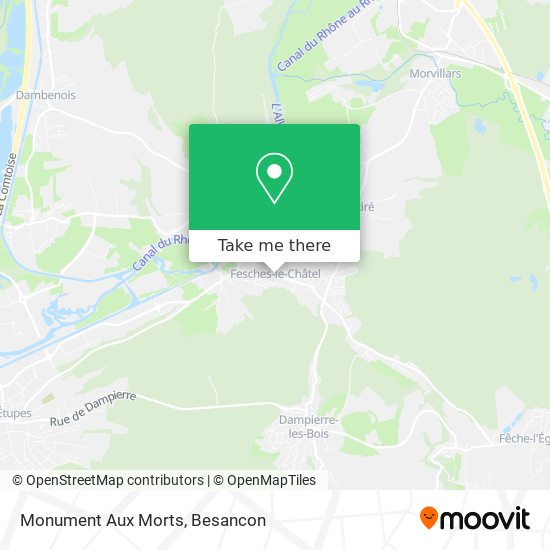 Mapa Monument Aux Morts