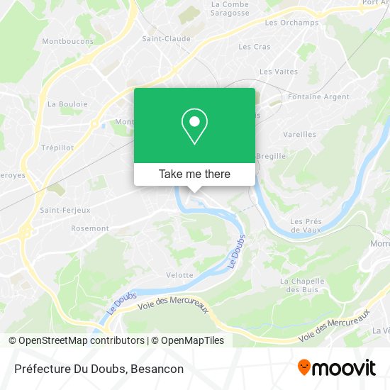 Préfecture Du Doubs map