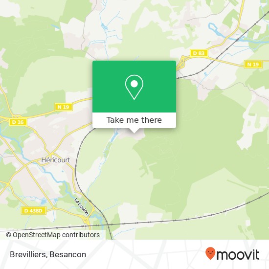 Mapa Brevilliers