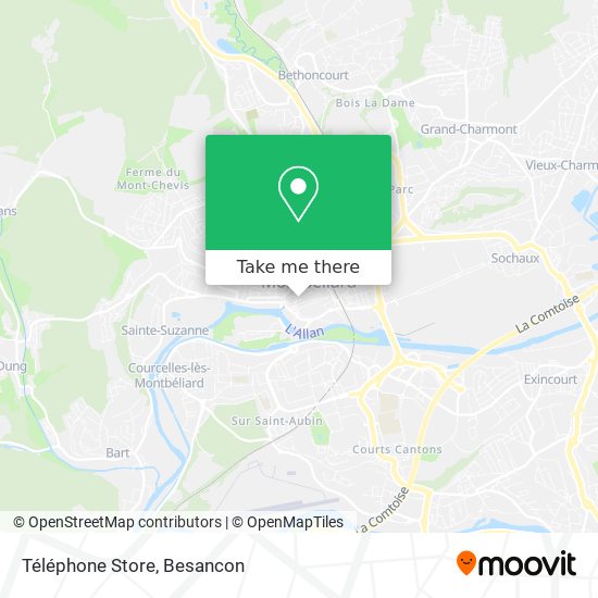 Mapa Téléphone Store