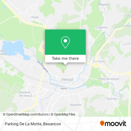 Parking De La Motte map