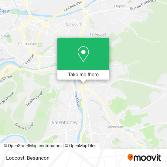 Loccost map