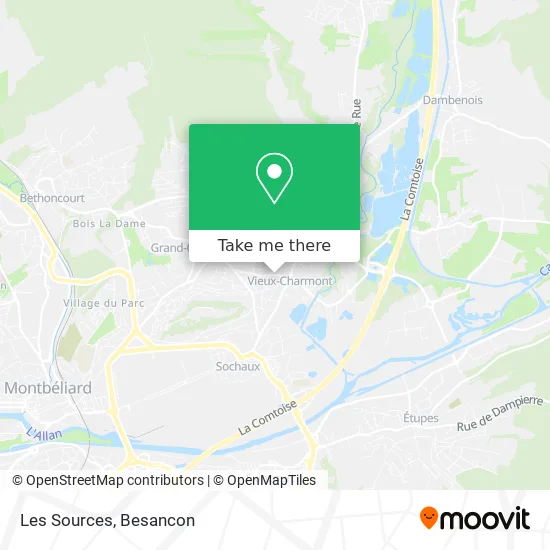 Les Sources map