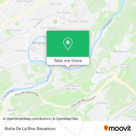 Mapa Butte De La Rive