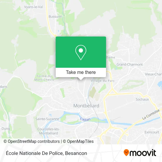 École Nationale De Police map