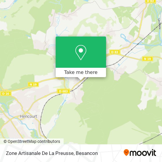 Zone Artisanale De La Preusse map