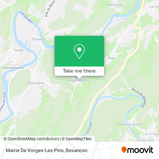 Mapa Mairie De Vorges-Les-Pins