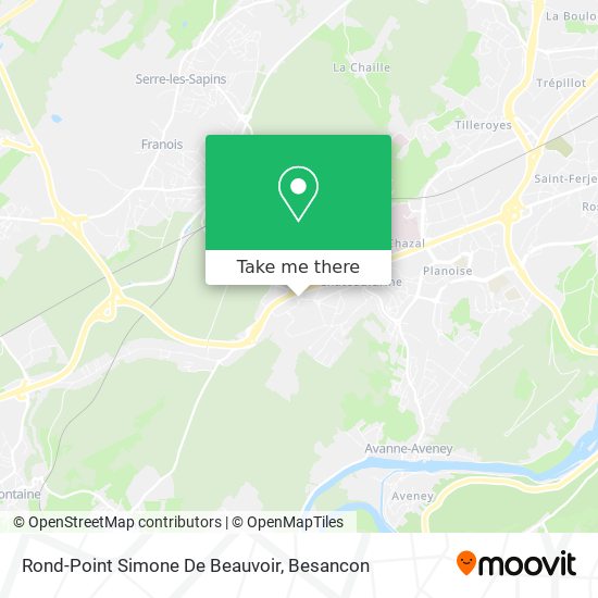 Mapa Rond-Point Simone De Beauvoir