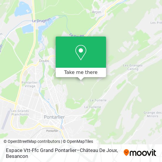 Espace Vtt-Ffc Grand Pontarlier–Château De Joux map
