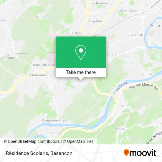 Résidence Scolaris map