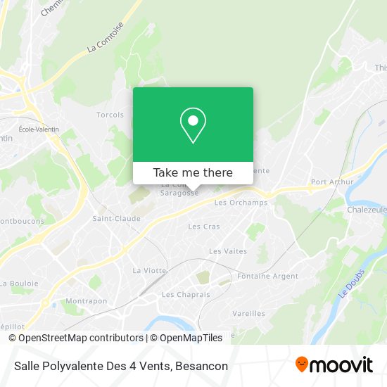 Salle Polyvalente Des 4 Vents map