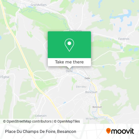 Place Du Champs De Foire map