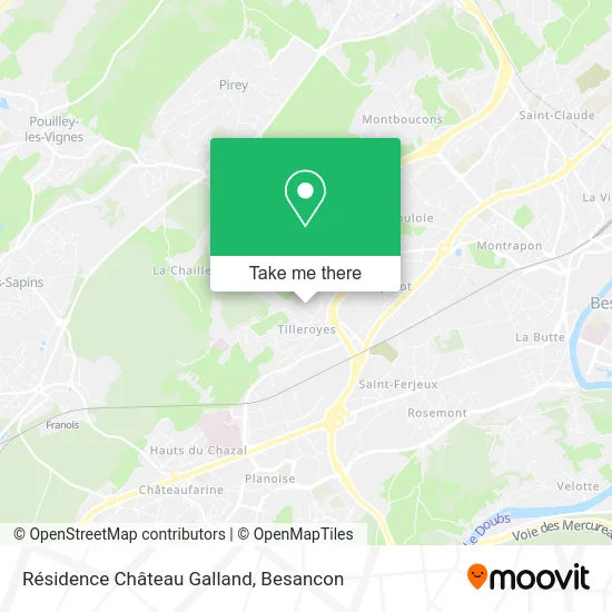 Résidence Château Galland map