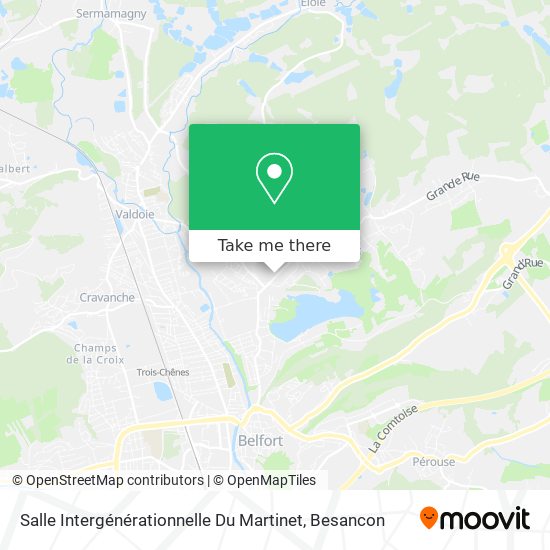 Salle Intergénérationnelle Du Martinet map