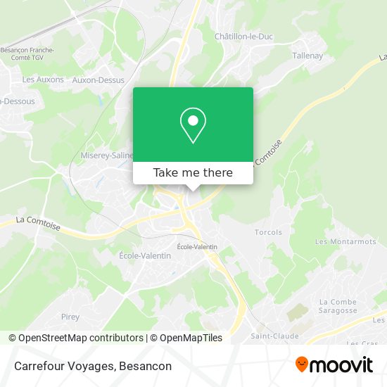 Carrefour Voyages map