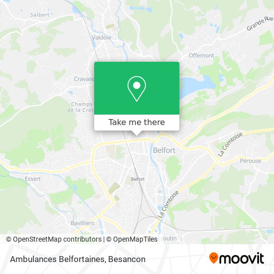Ambulances Belfortaines map